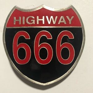 Highway Shield Belt Buckle